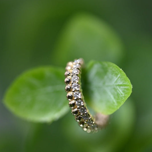 Aria Seam Ring - Navel Orientation - Agave in Bloom