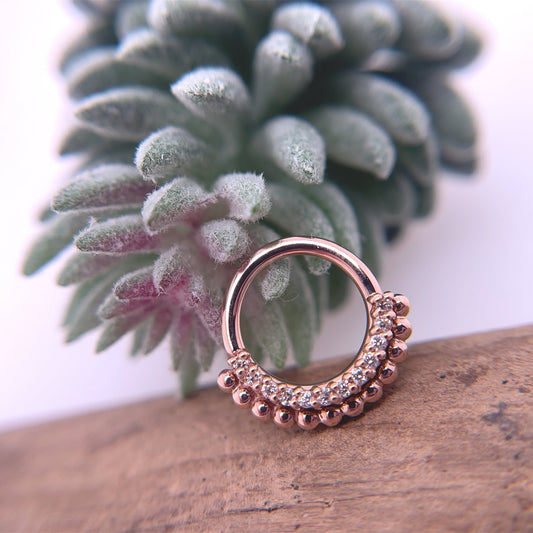 Aria Seam Ring - Nipple Orientation - Agave in Bloom