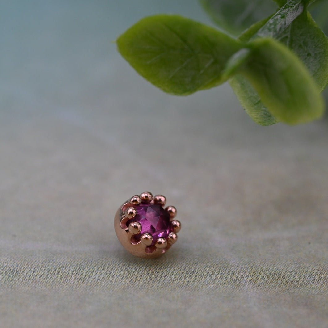 Cabochon Crown Prong - 6mm - Agave in Bloom