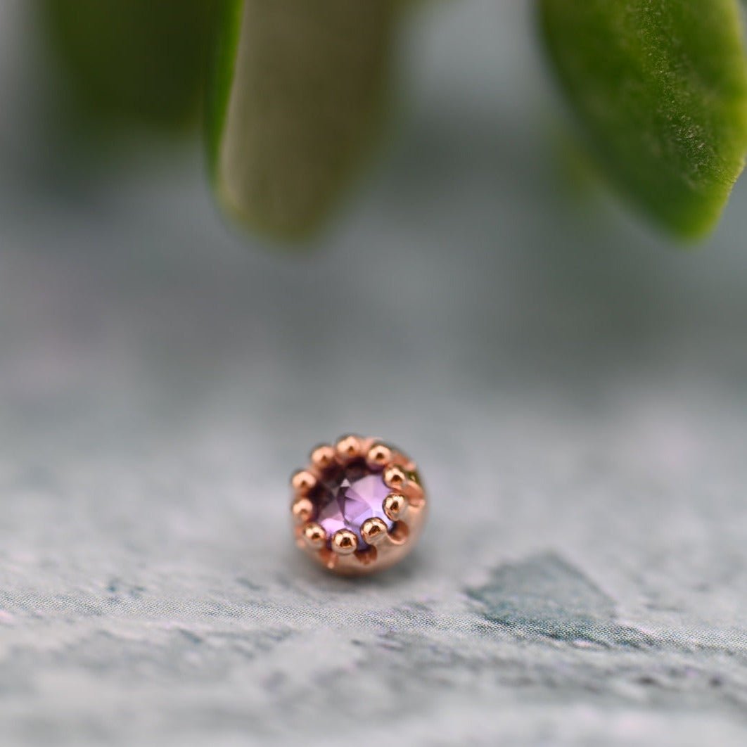 Cabochon Crown Prong - 6mm - Agave in Bloom