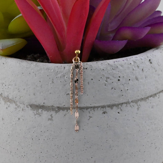 Cosmos Chain Dangle - Shorter Lengths - 16g - Agave in Bloom