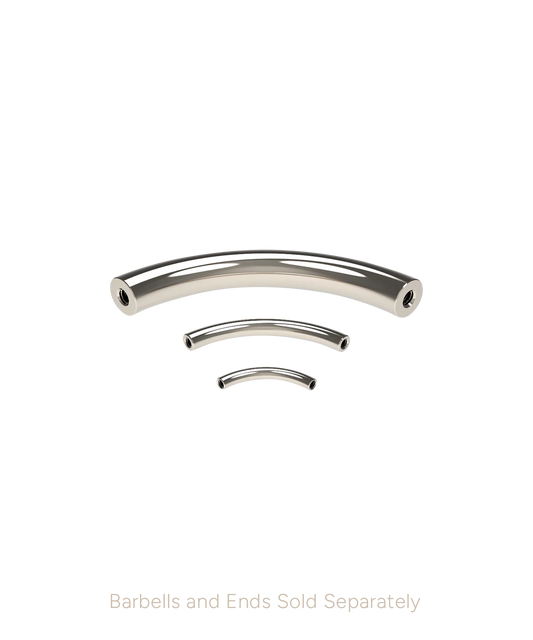 12g Titanium Threaded Curved Barbell Shaft