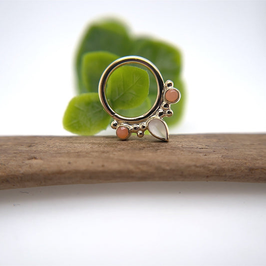 Eden Pear Seam Ring - Agave in Bloom