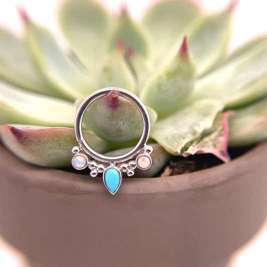 Eden Pear Seam Ring - Agave in Bloom