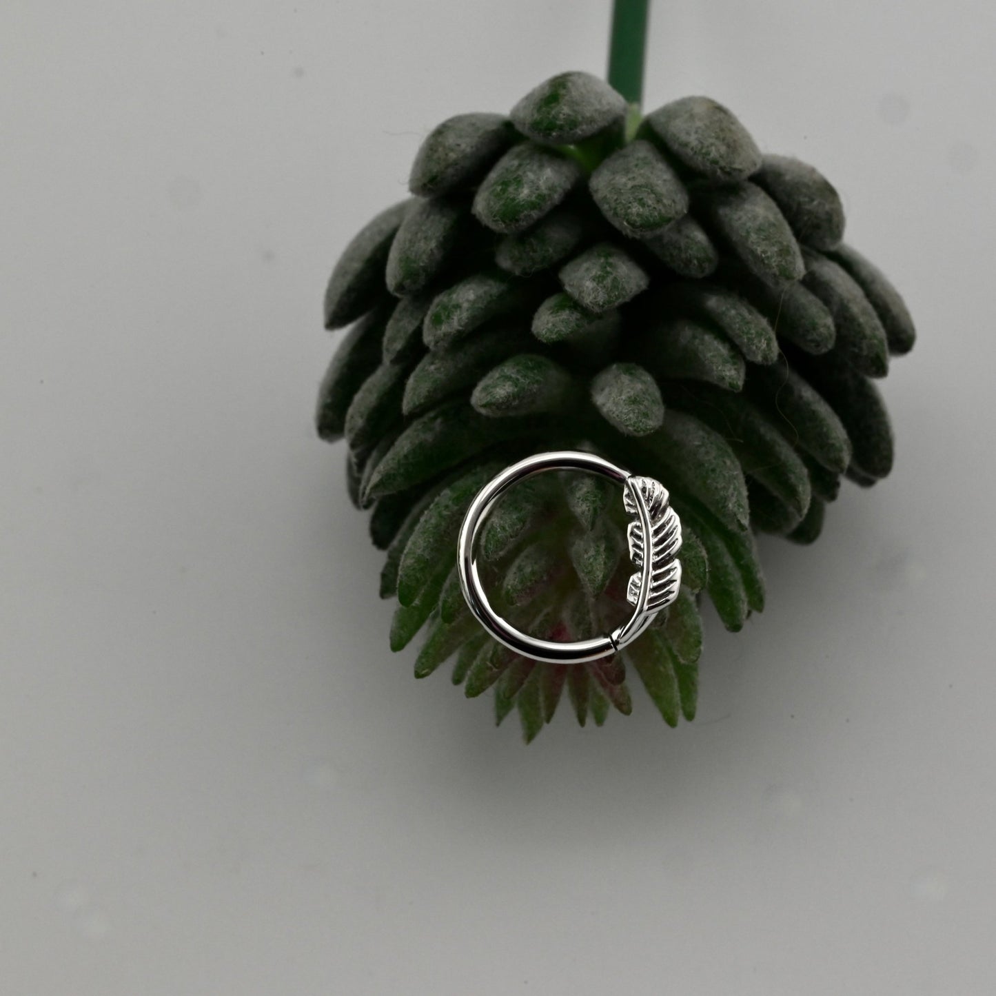 Feather Seam Ring - Nipple Orientation - Agave in Bloom