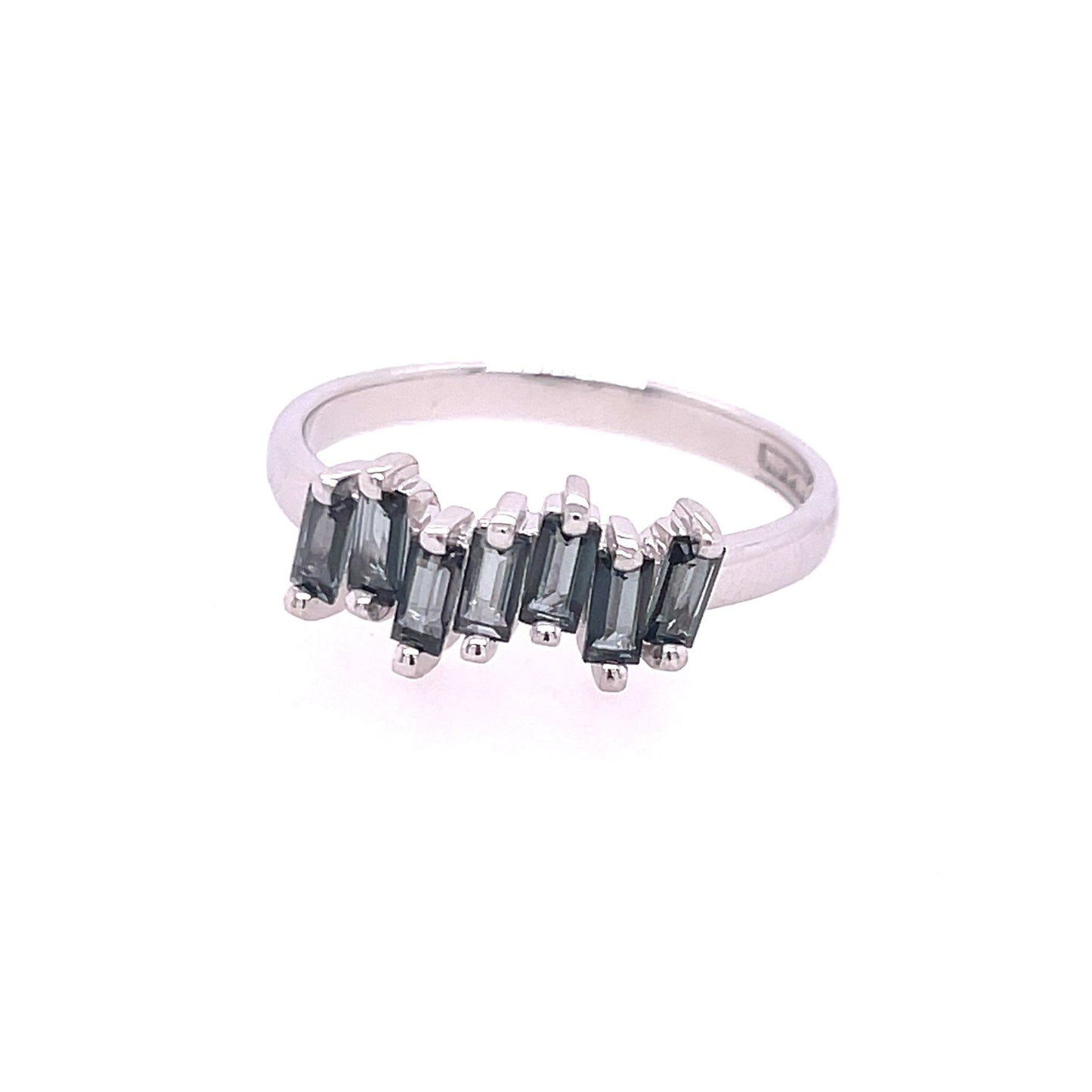 Fireworks Baguette Band Ring - Agave in Bloom