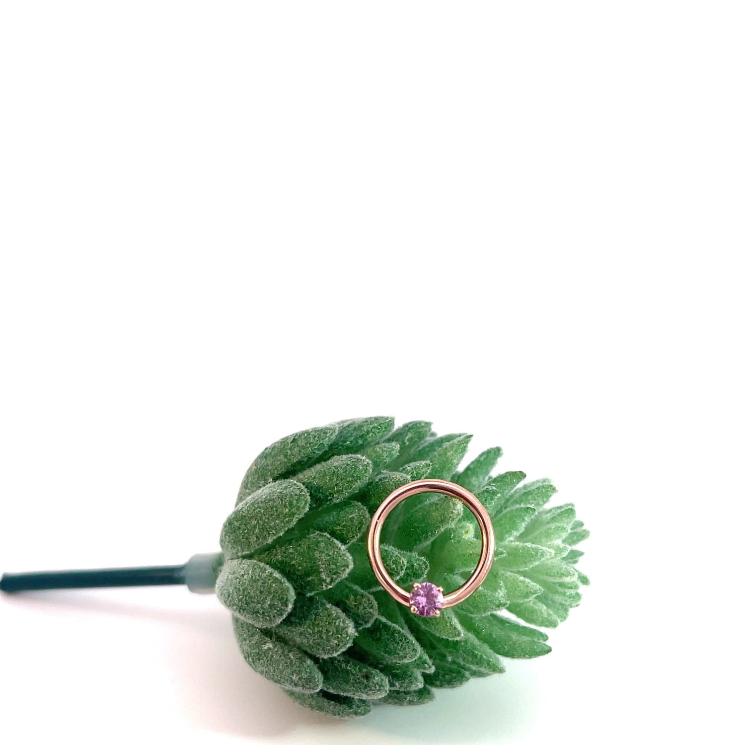 Fixed Gem Seam Ring - Agave in Bloom