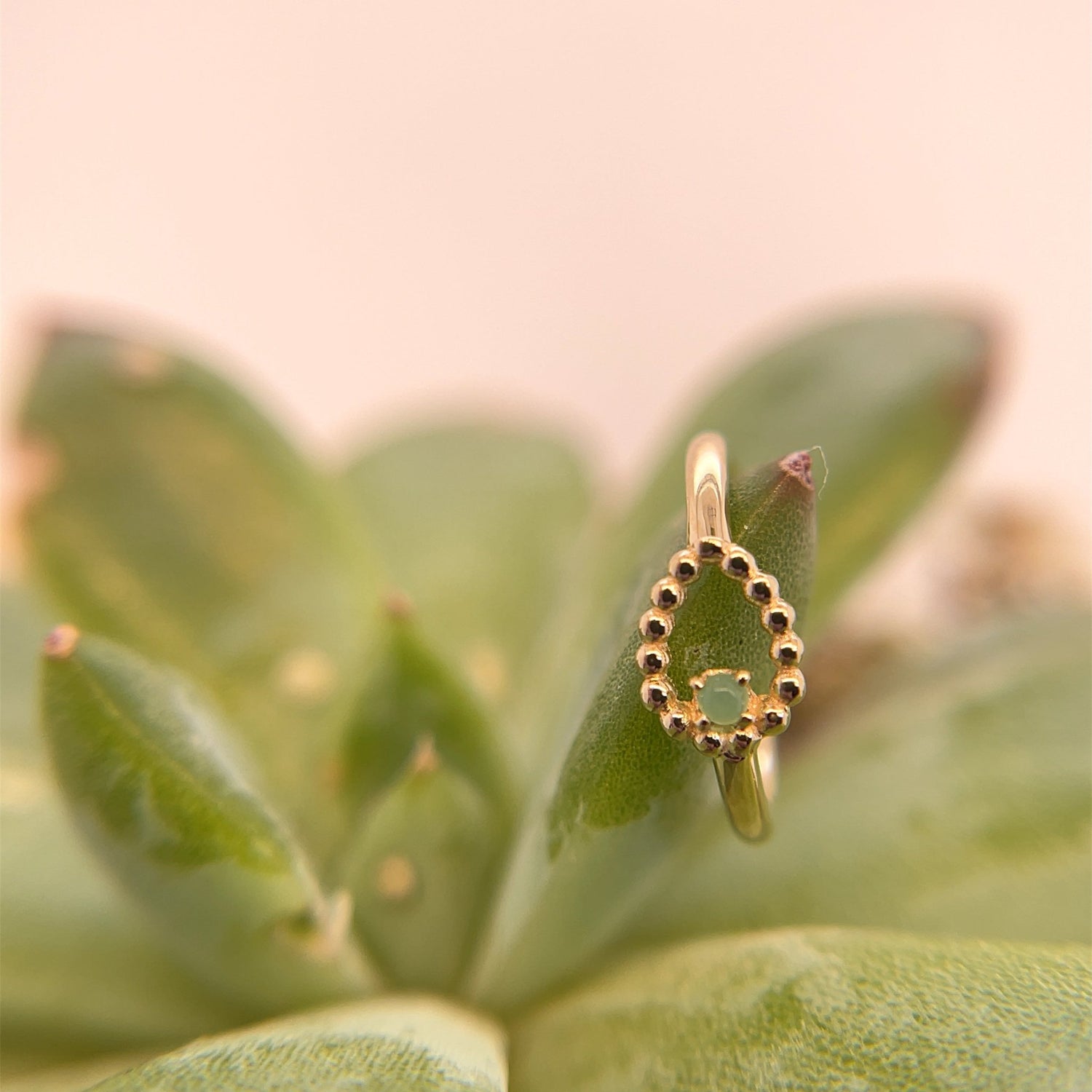 Fixed Ring with Sophie Tear - Navel Orientation - Agave in Bloom