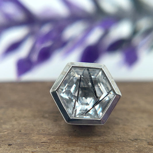 Hexagon Bezel 5mm - Threaded - Agave in Bloom