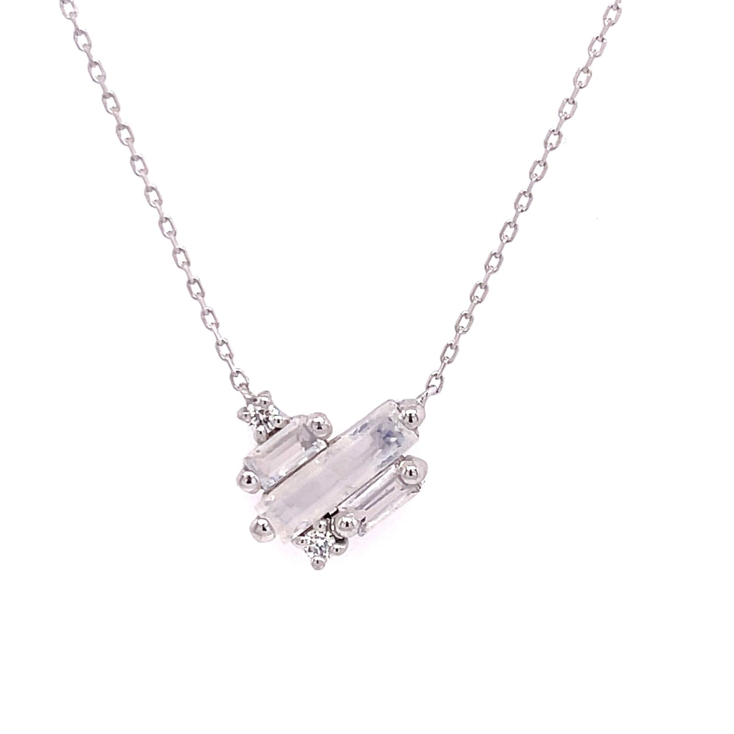 Mini Heart Cluster Necklace - Agave in Bloom