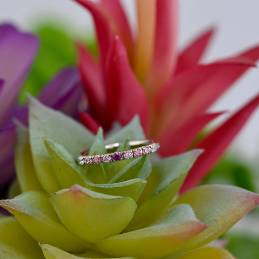 Ombre Gemmed Seam Ring - Agave in Bloom