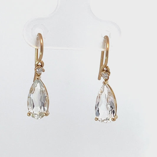 Simple Pear Drop Earrings - Pair