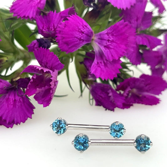 Prong Bell Nipple Barbell Pair - Agave in Bloom