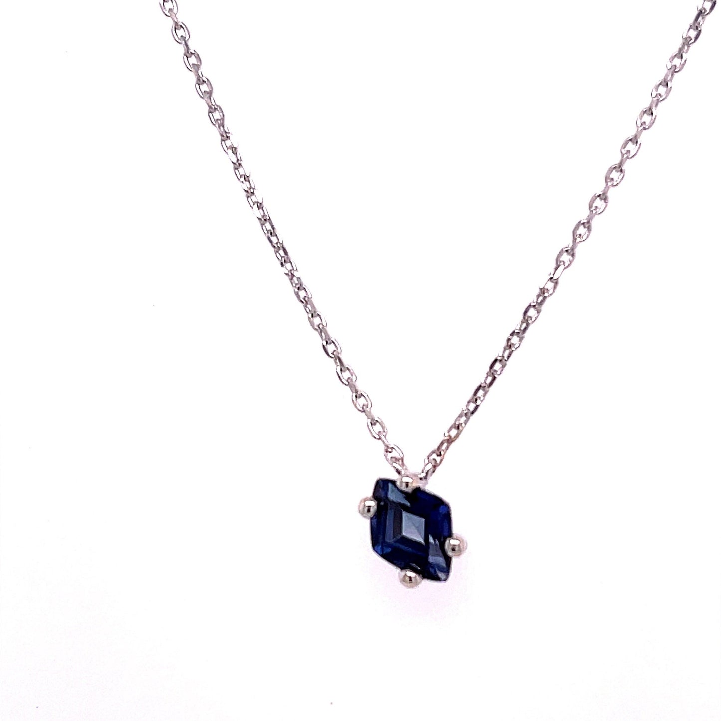 Simple Diamond Cut Gemstone Necklace - Agave in Bloom