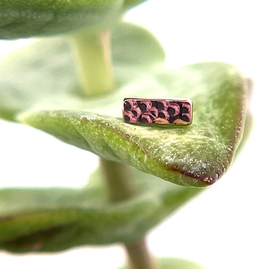 Small Rectangle - Hammered Finish - Agave in Bloom