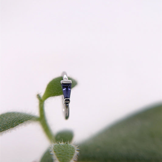 Tapered Baguette Fixed Ring - Agave in Bloom