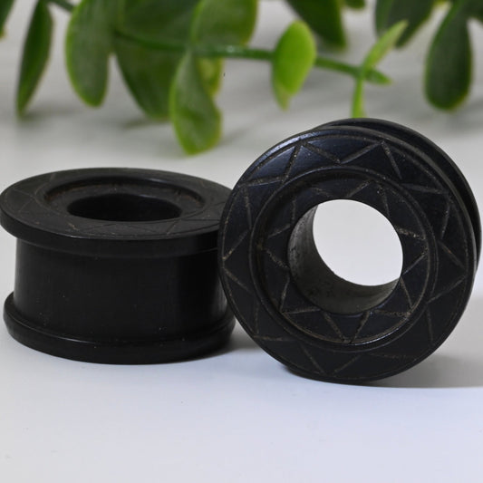 Tiered Double Spool Plugs - Pair - Agave in Bloom