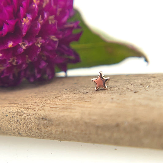 Tiny Flat Star 3mm - Agave in Bloom