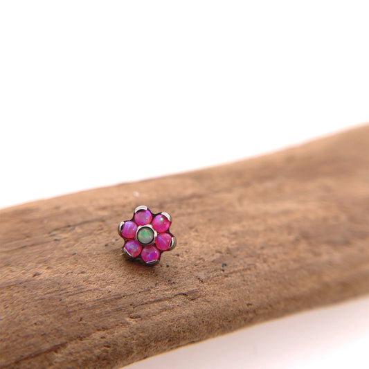 Titanium 5mm Flower - Threaded - Agave in Bloom