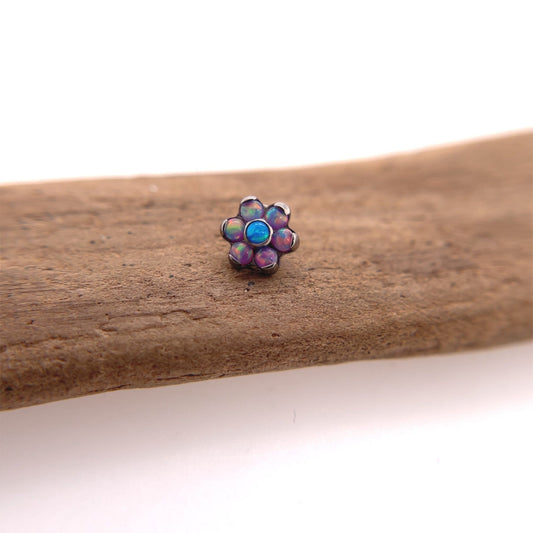 Titanium 5mm Flower - Threaded - Agave in Bloom