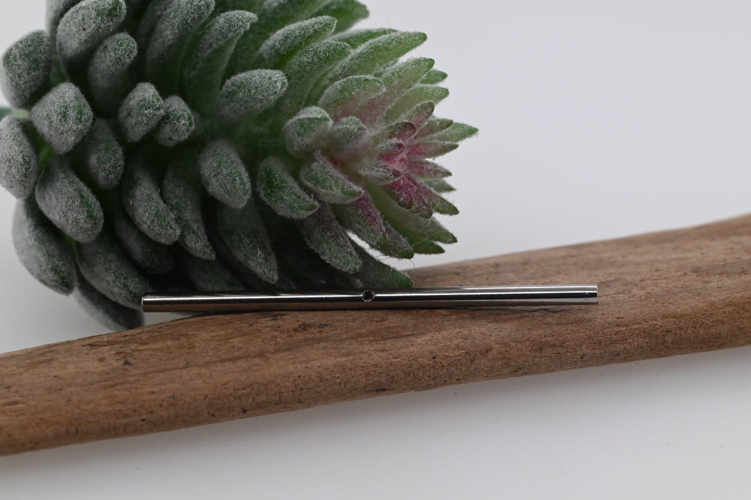 Titanium Industrial Barbell with Threaded Center - Agave in Bloom