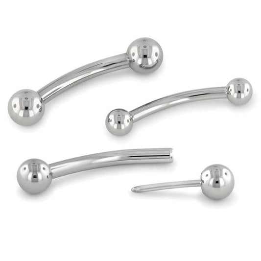 Titanium Mini Curved Barbell - Agave in Bloom