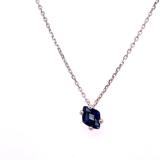 Simple Diamond Cut Gemstone Necklace